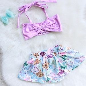 Baby Girl Mermaid Scales Bikini Two-piece Swimsuit
